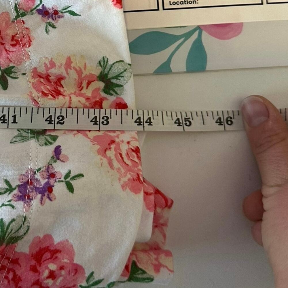 The Vermont Country Store Floral Cottagecore Coquette Romantic Robe Size M - Picture 12 of 14
